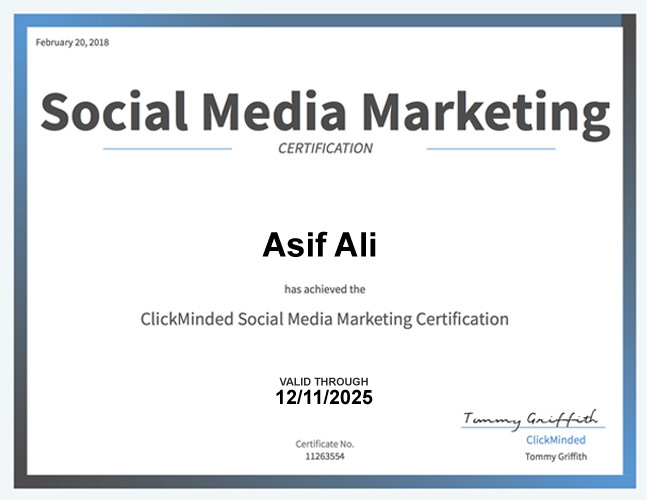social media marketing certification